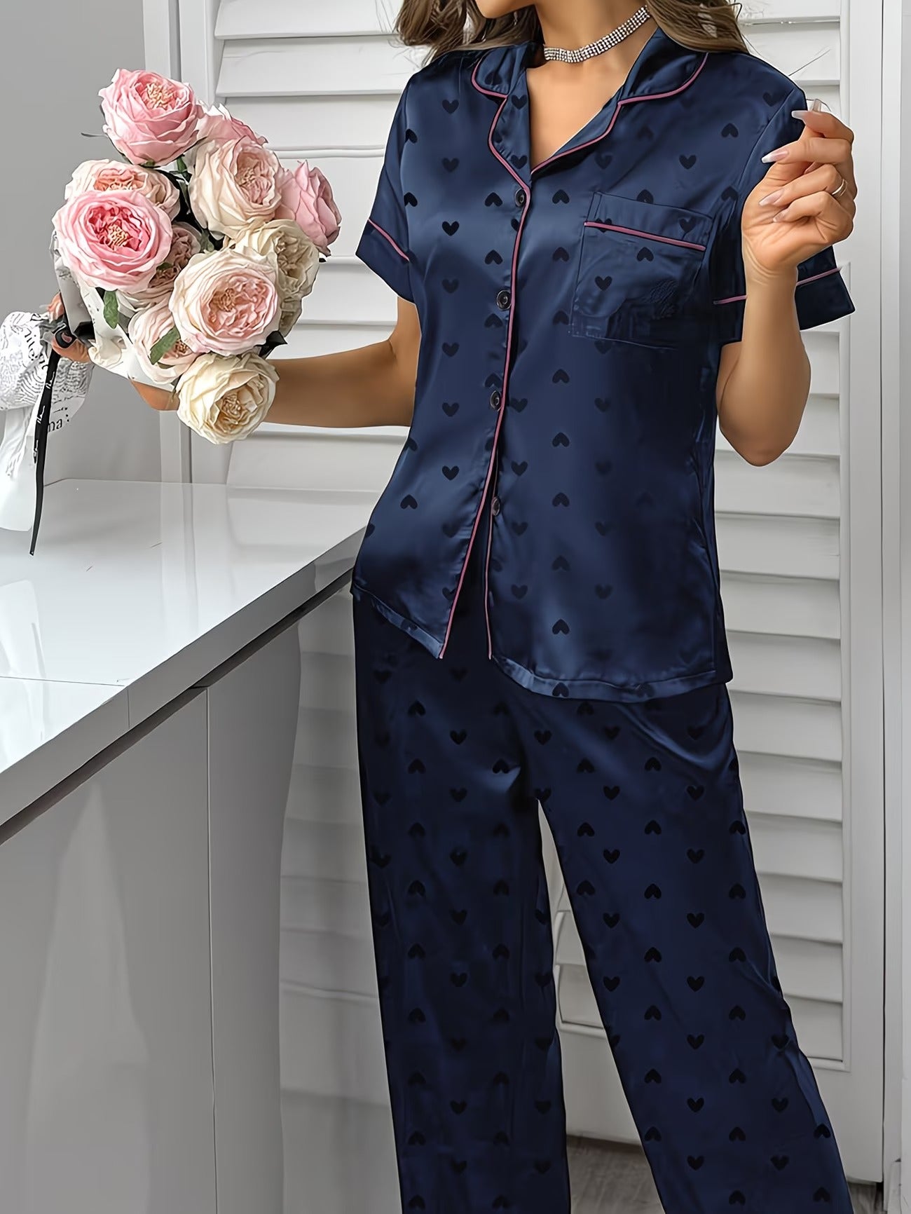 Women's Homewear Set Top with Pent - NS033