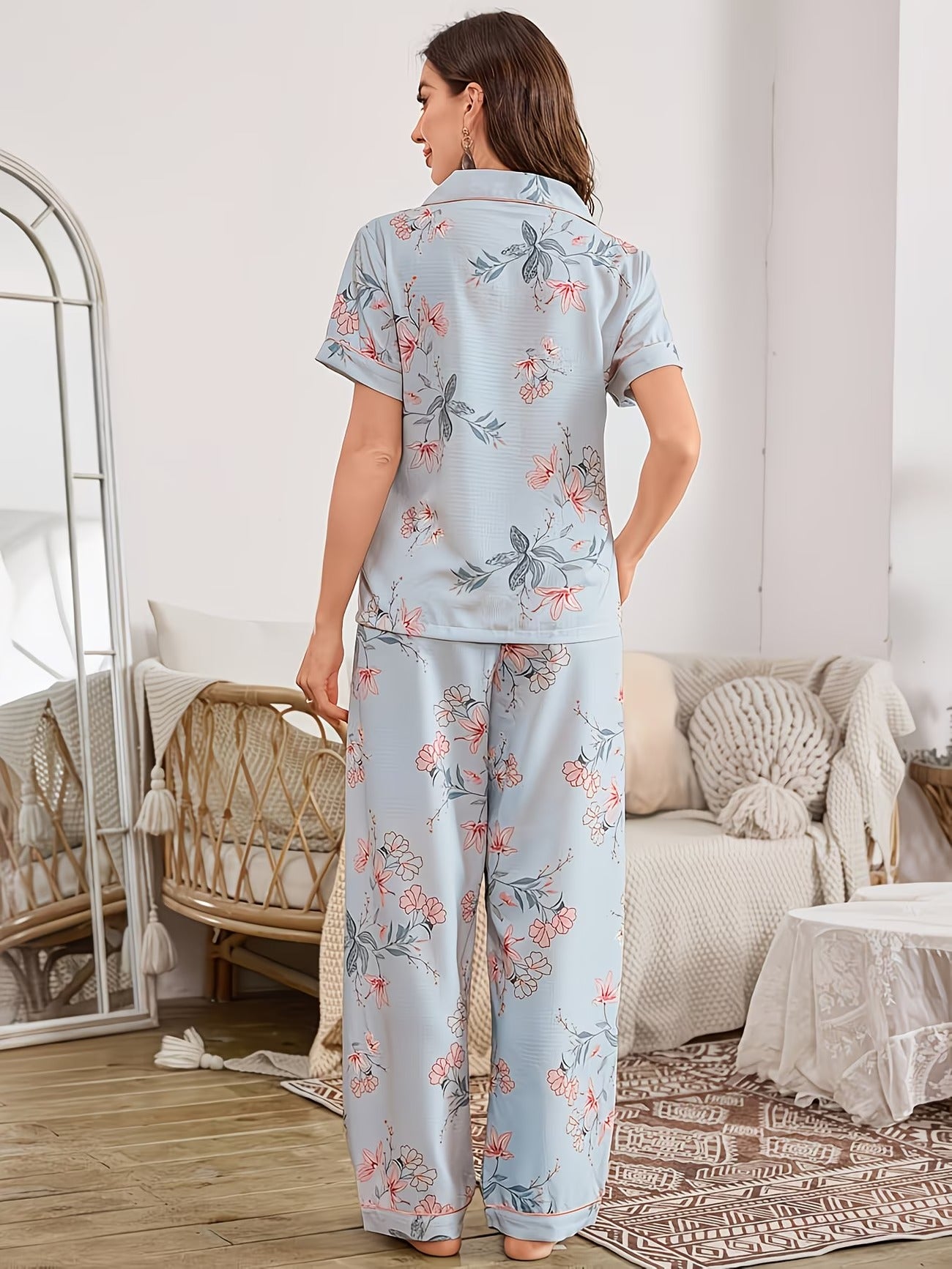 Women's Homewear Set Top with Pent - NS035