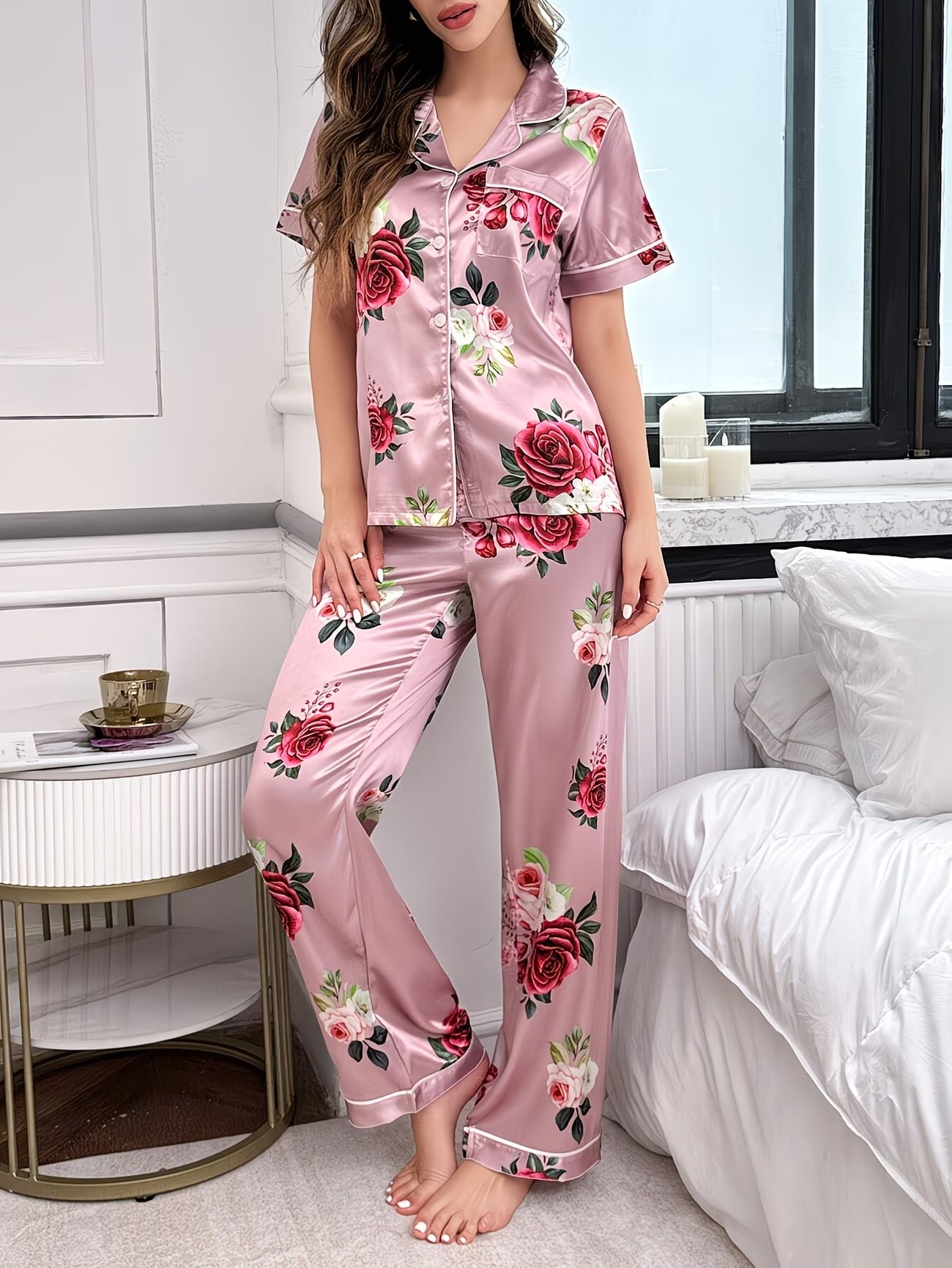 Women's Homewear Set Top with Pent - NS037