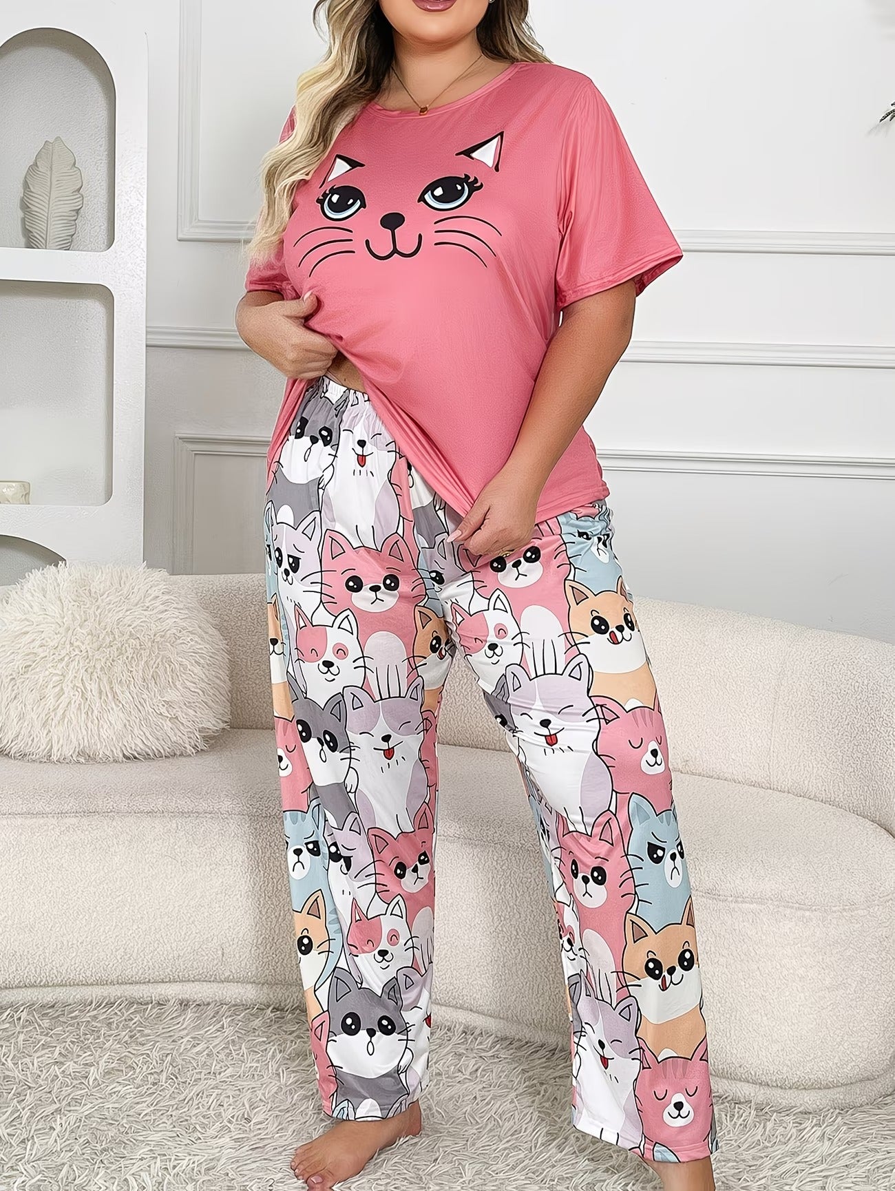 Women's Homewear Set Top with Pent - NS012