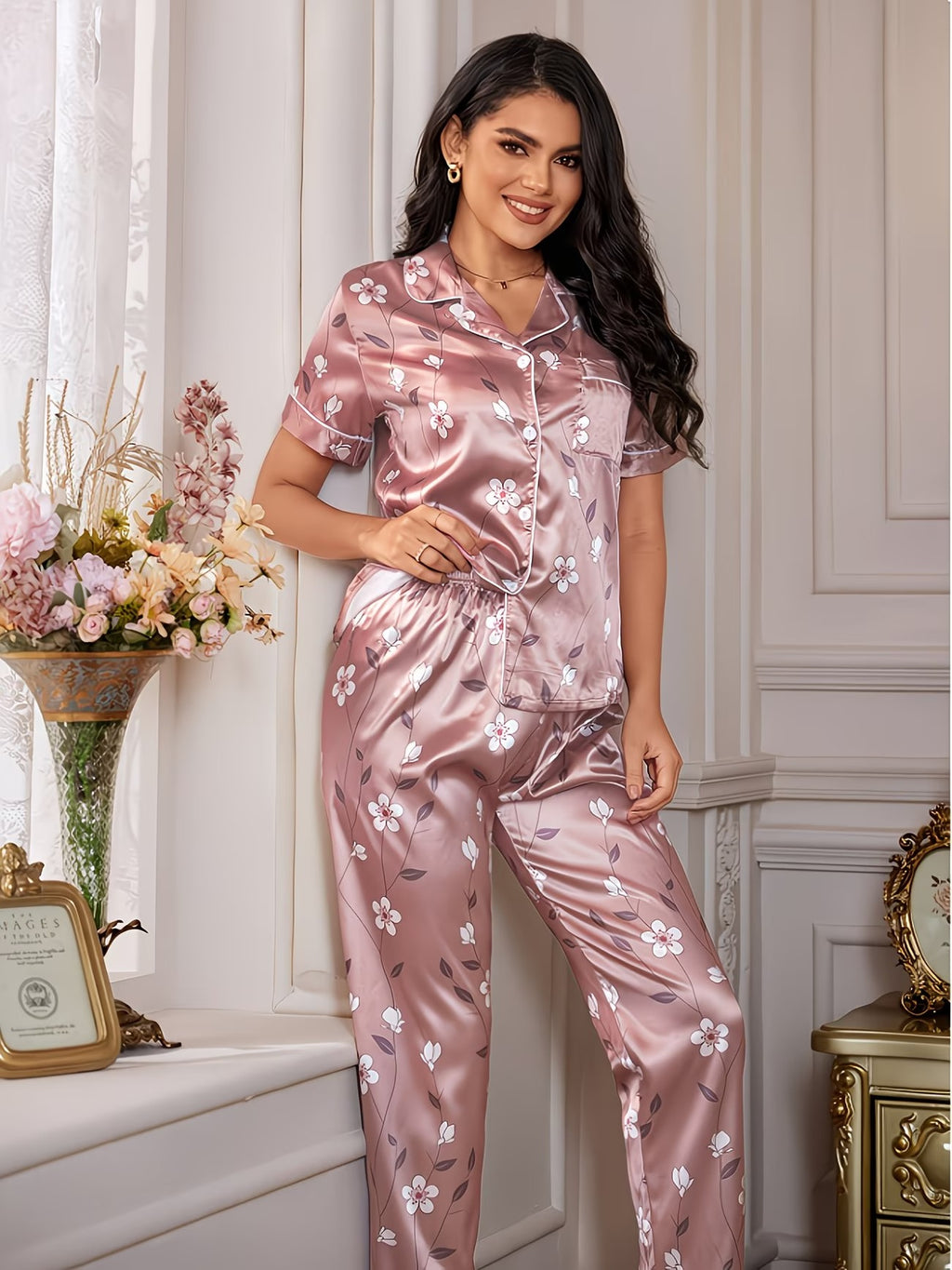 Women's Homewear Set Top with Shorts - NW37