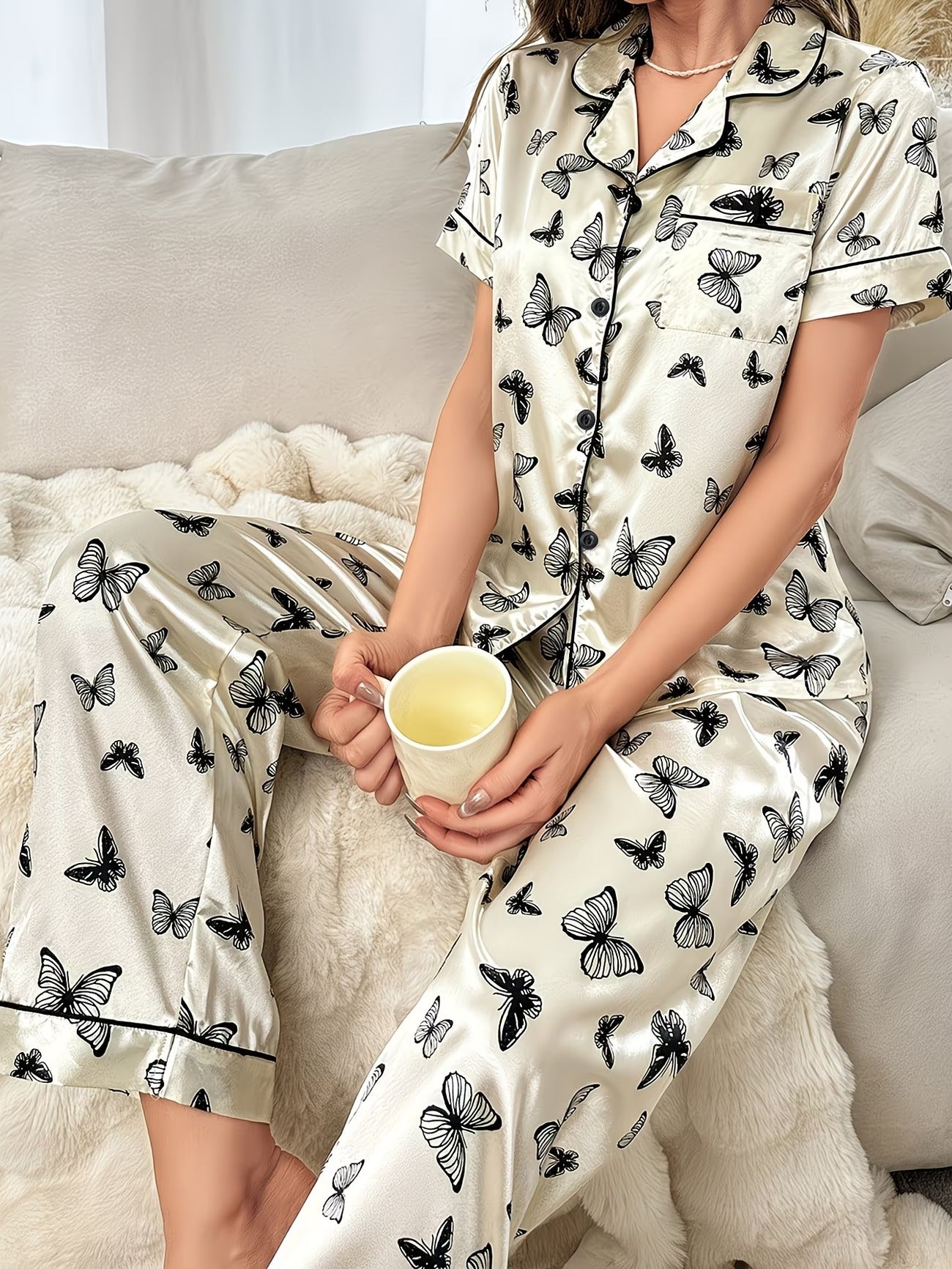 Women's Homewear Set Top with Pent - NS026