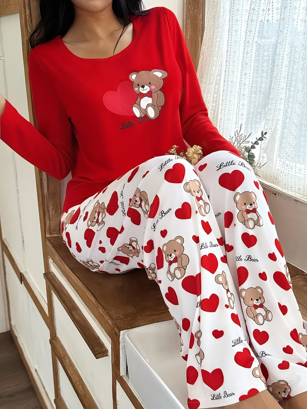 Women's Homewear Set Top with Pent - NS023