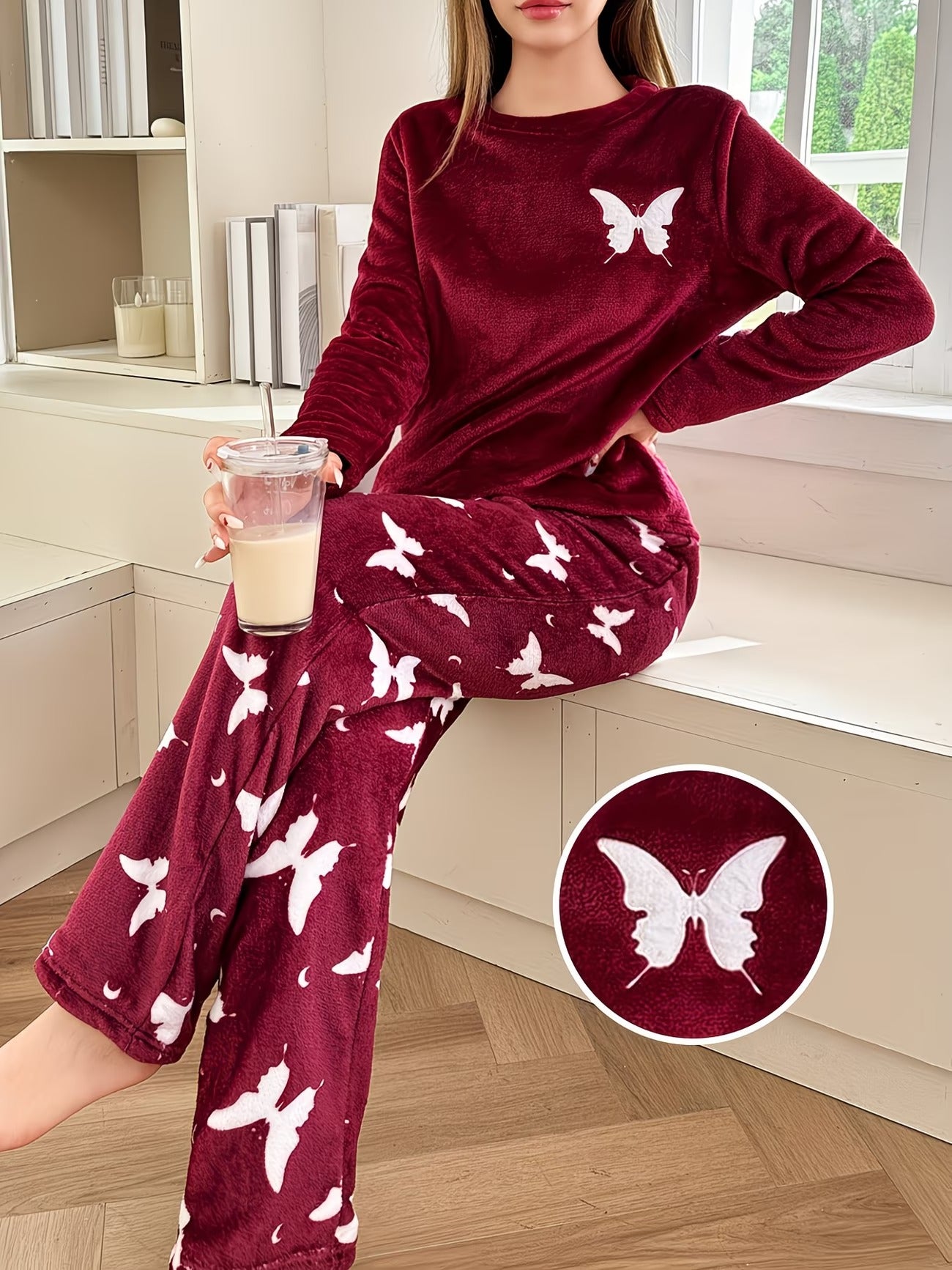 Women's Homewear Set Top with Pent - NS025