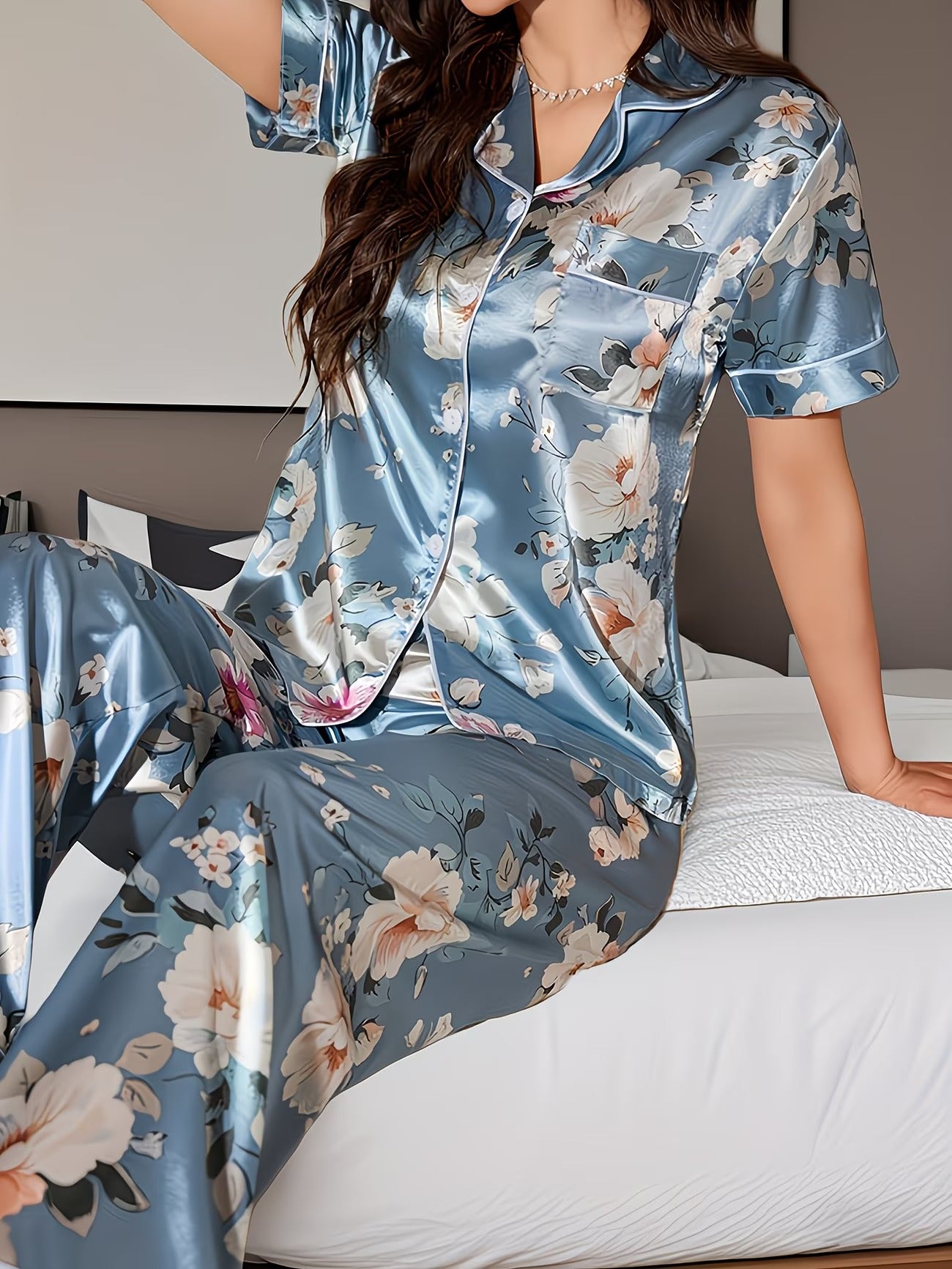 Women's Homewear Set Top with Pent - NS031