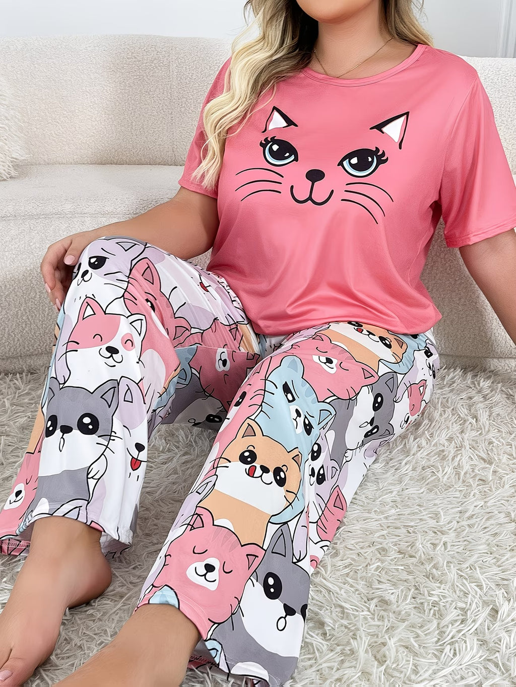 Women's Homewear Set Top with Pent - NS012
