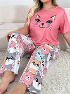Women's Homewear Set Top with Pent - NS012