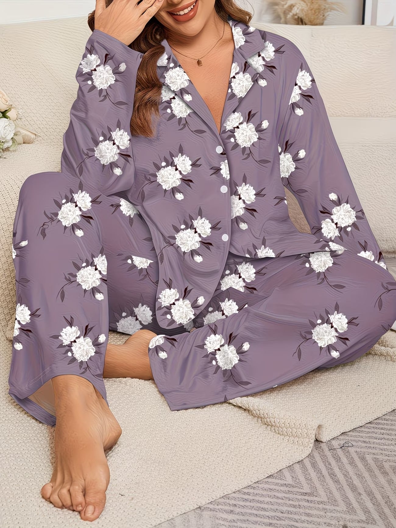 Women's Homewear Set Top with Pent - NS009