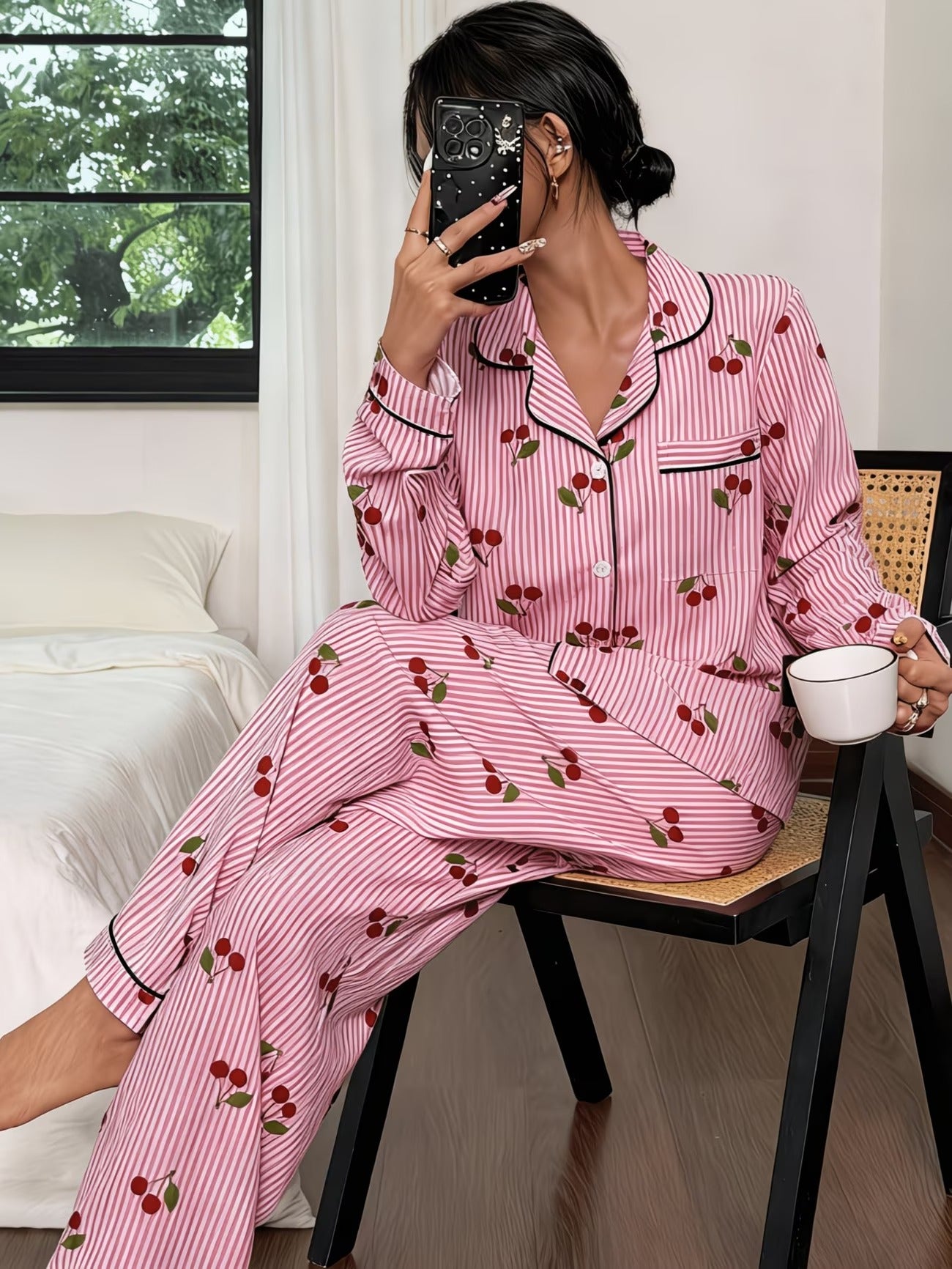 Women's Homewear Set Top with Pent - NS021