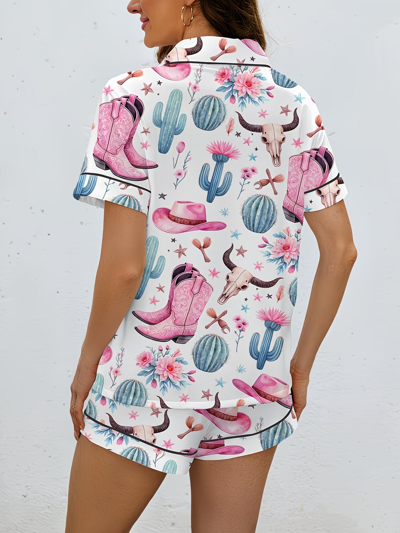 Women's Homewear Set Top with Shorts - NW40