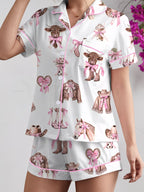 Women's Homewear Set Top with Shorts - NW30
