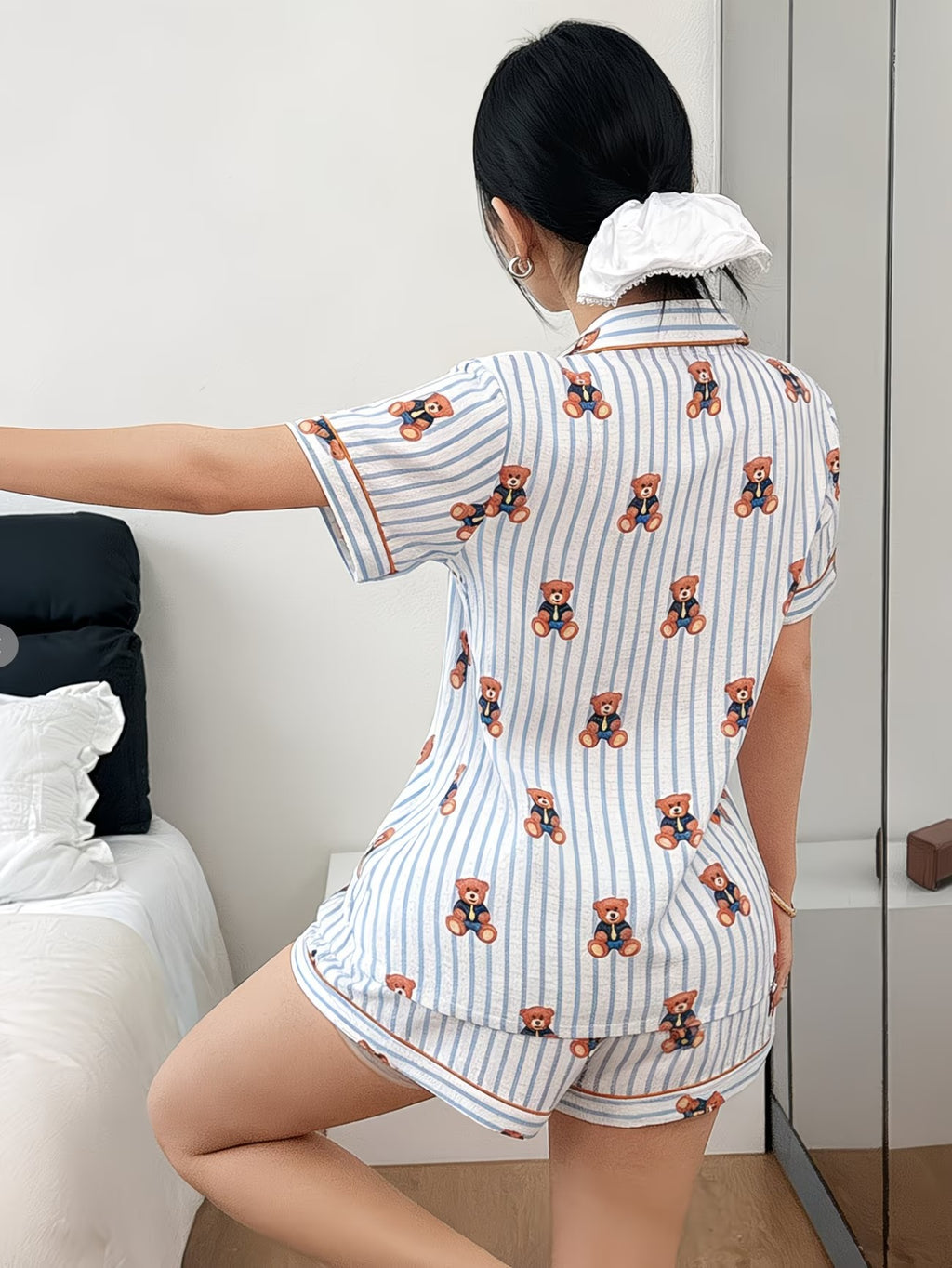 Women's Homewear Set Top with Shorts - NW38