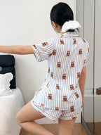 Women's Homewear Set Top with Shorts - NW38