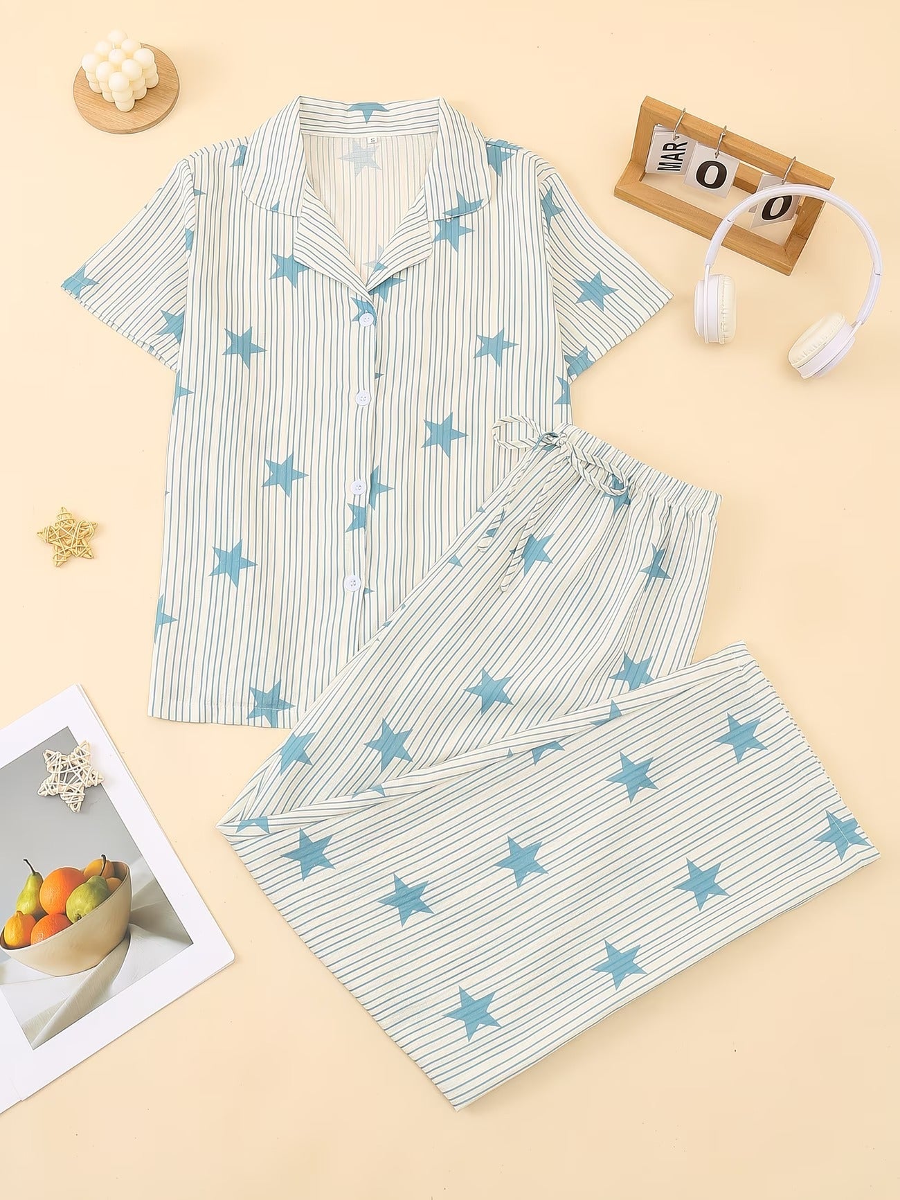 Women's Homewear Set Top with Pent - NS018