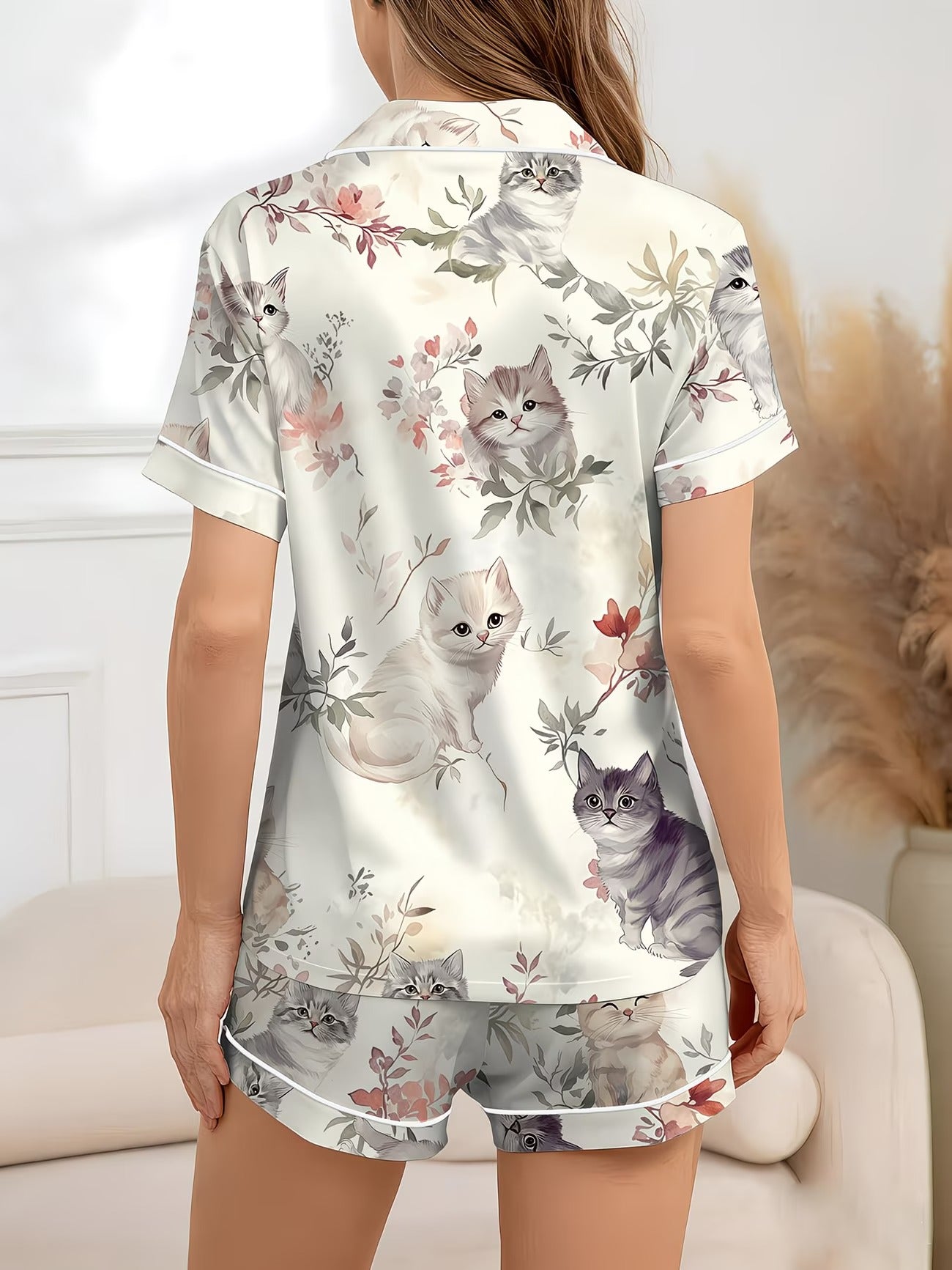 Women's Homewear Set Top with Shorts - NW39