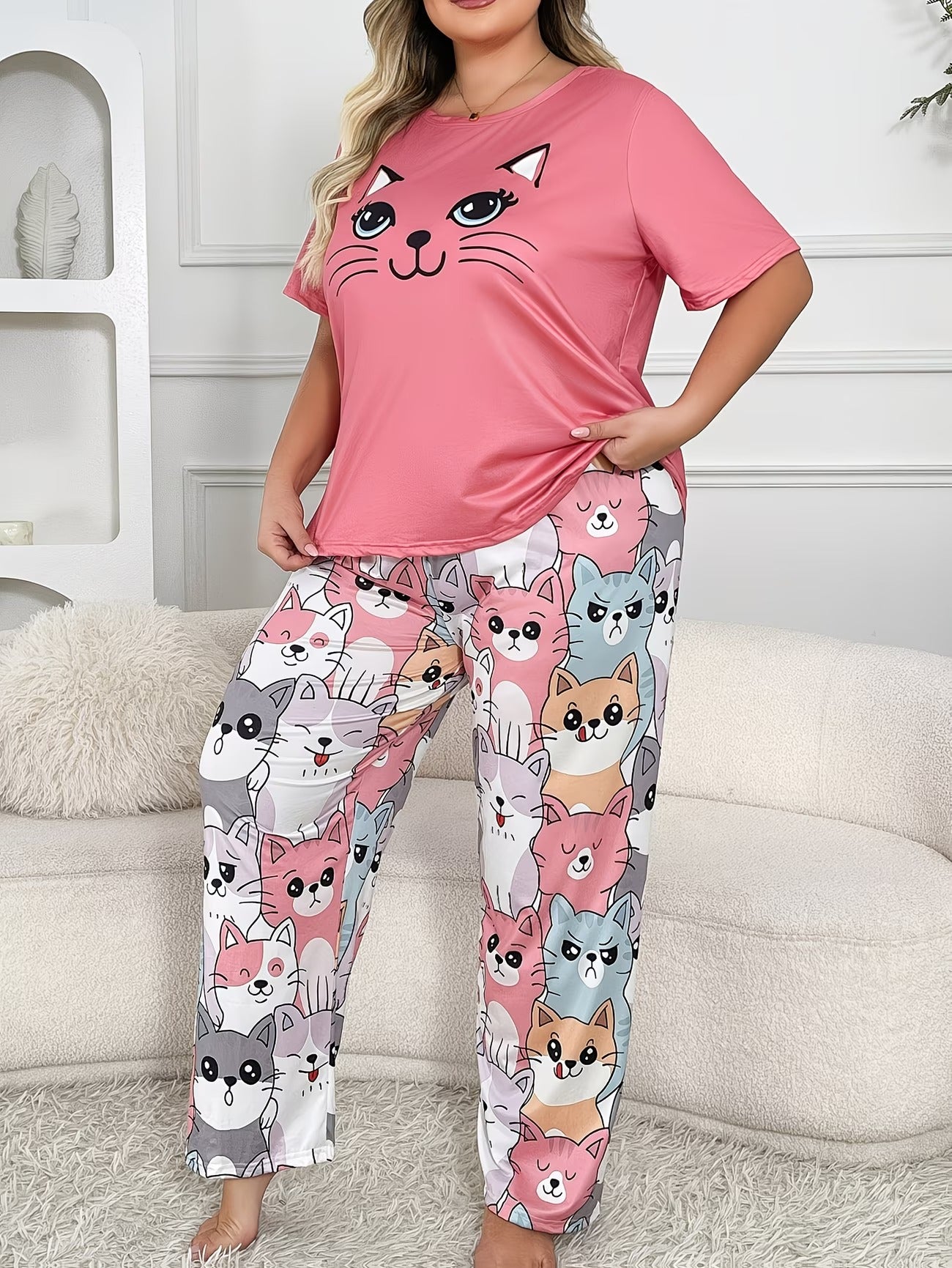 Women's Homewear Set Top with Pent - NS012