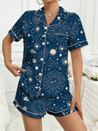 Women's Homewear Set Top with Shorts - NW41