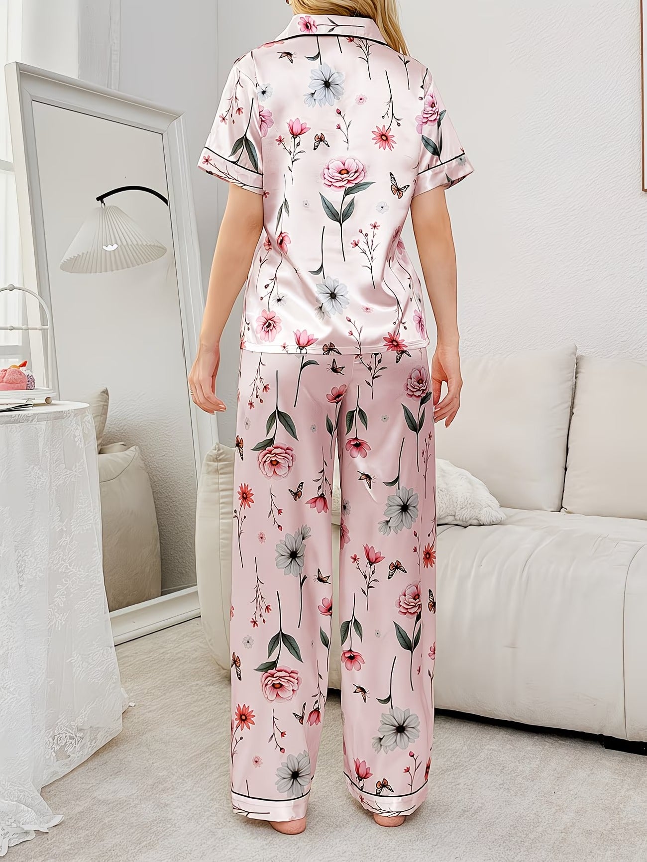 Women's Homewear Set Top with Pent - NS024