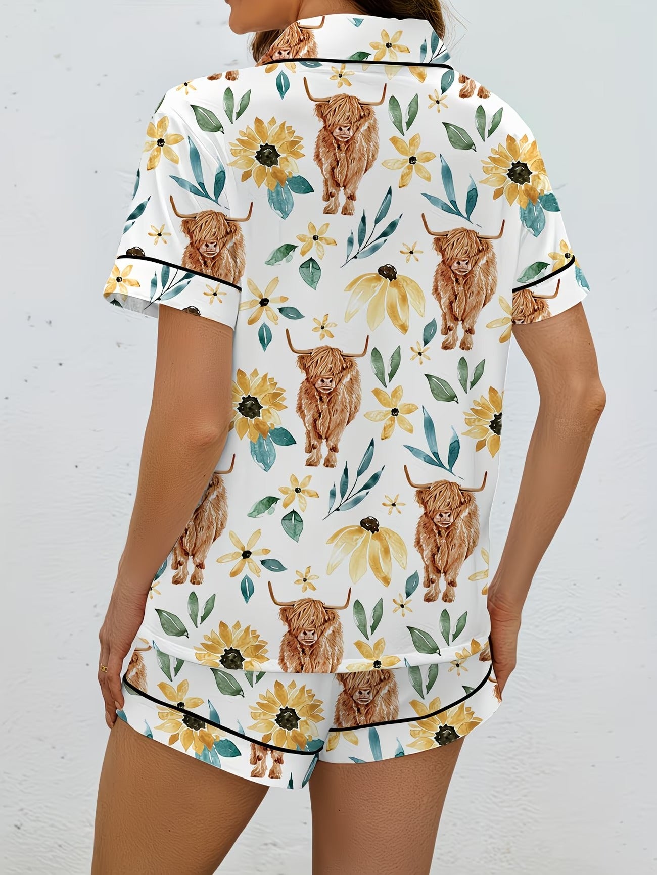 Women's Homewear Set Top with Shorts - NW02