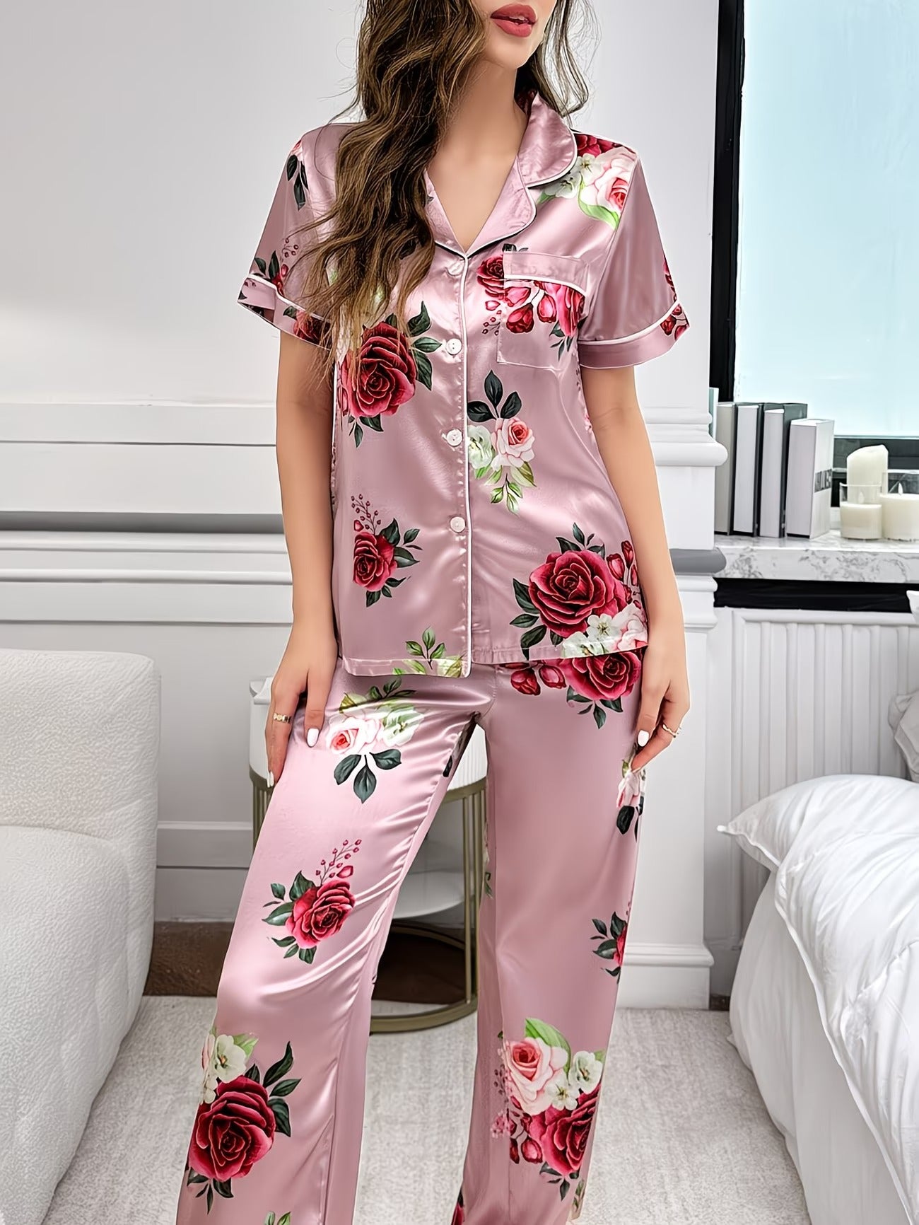 Women's Homewear Set Top with Pent - NS037