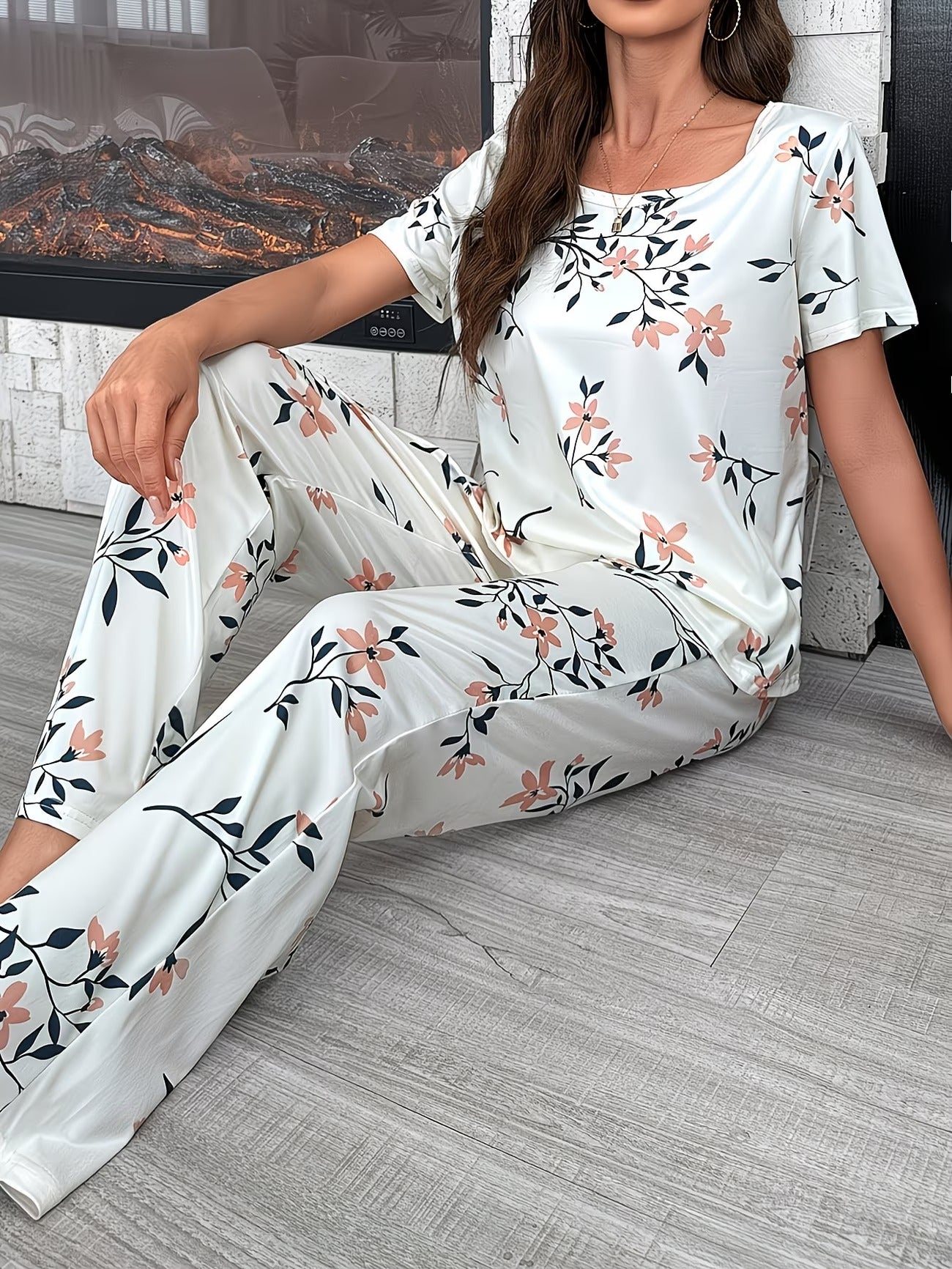 Women's Homewear Set Top with Pent - NS029