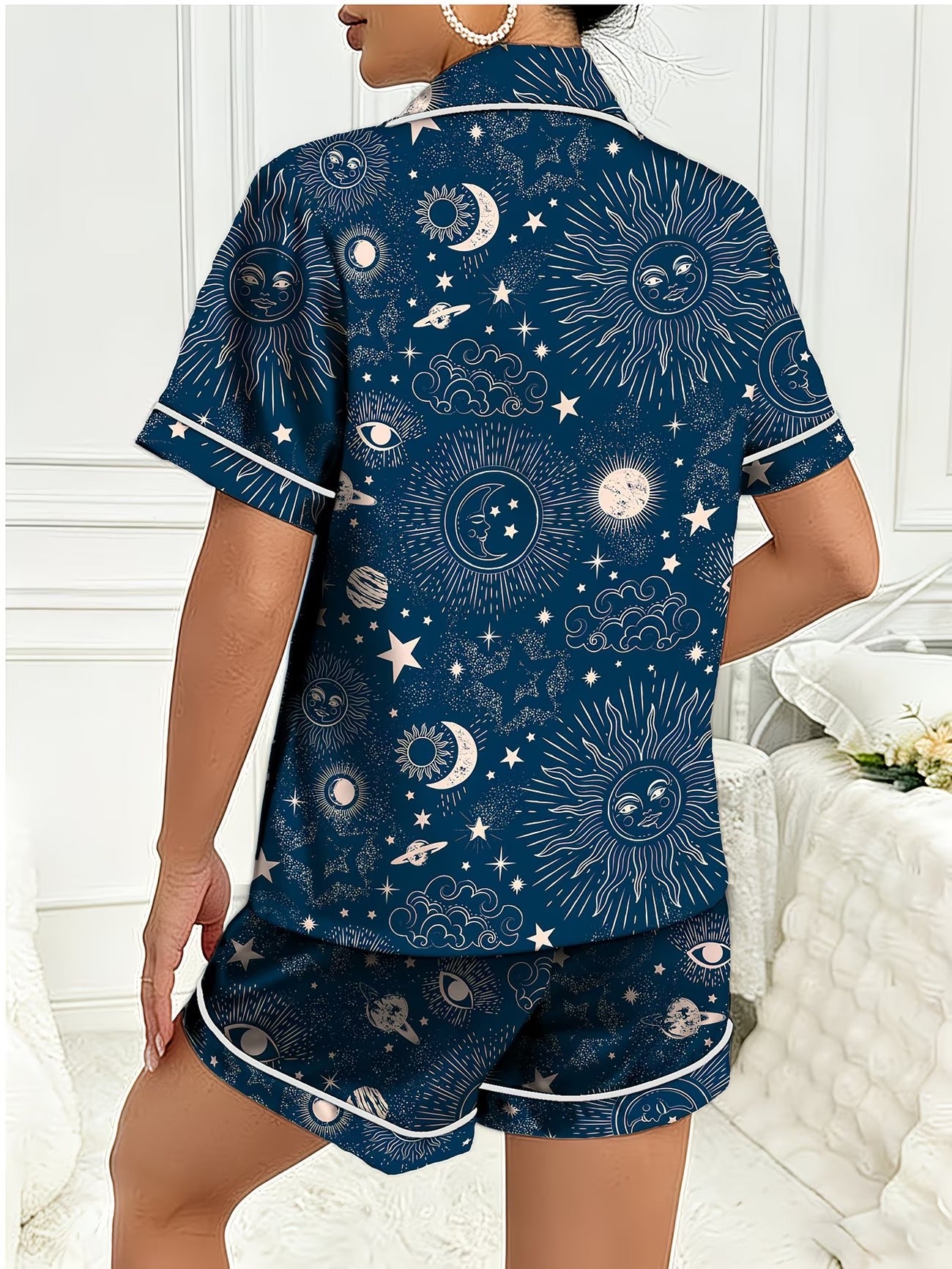 Women's Homewear Set Top with Shorts - NW41