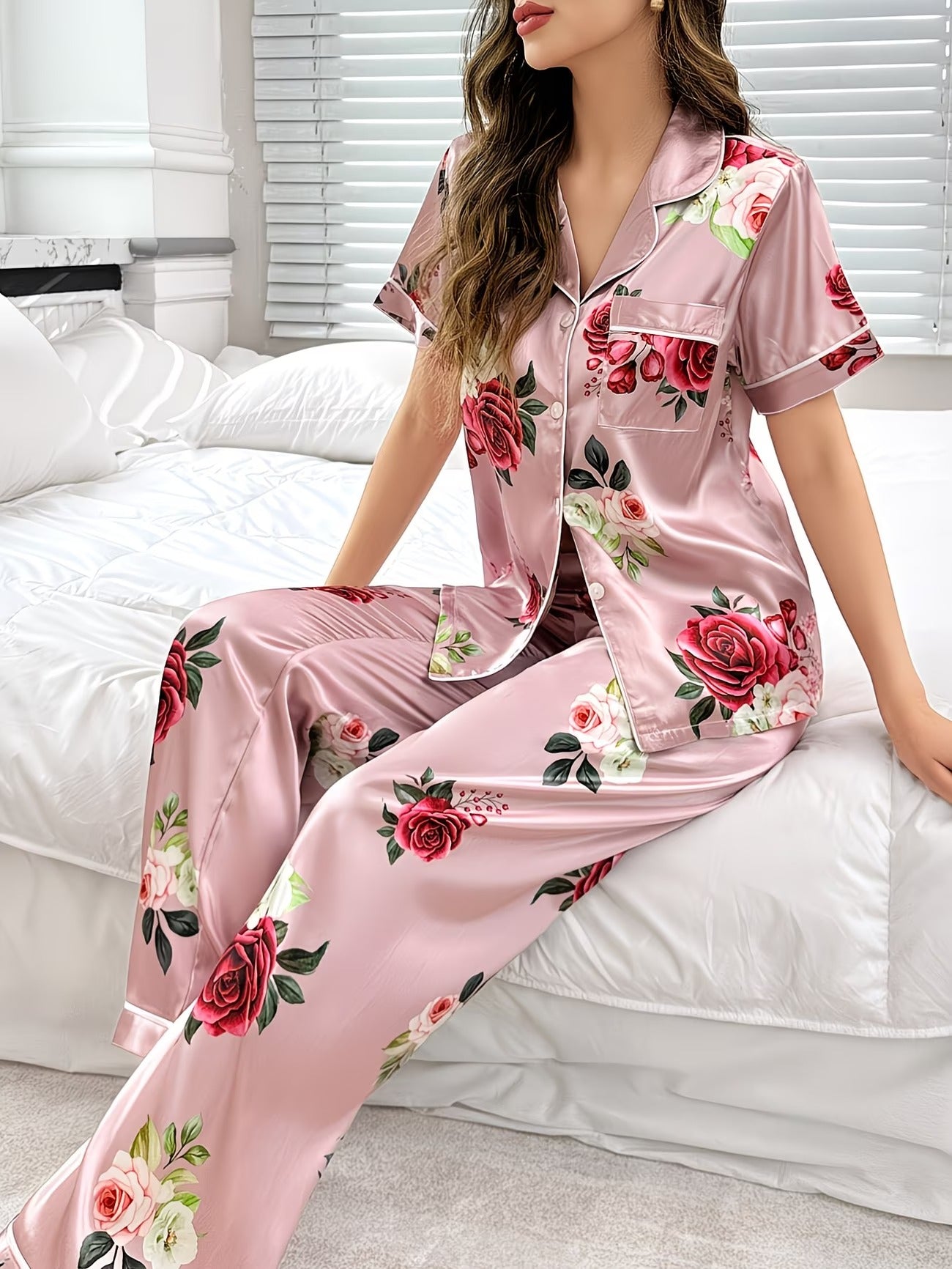 Women's Homewear Set Top with Pent - NS037
