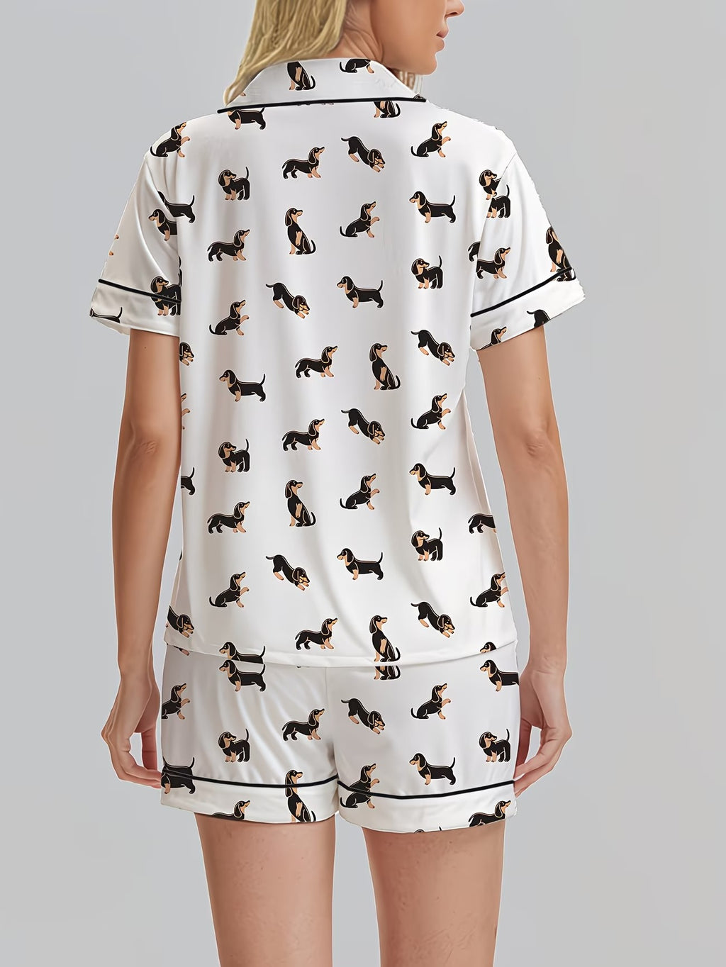 Women's Homewear Set Top with Shorts - NW42