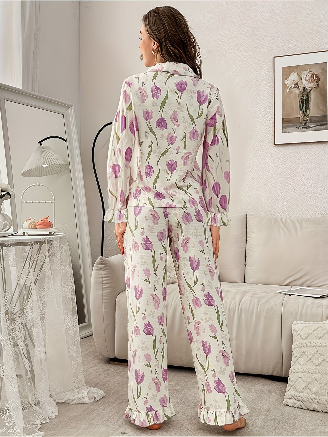 Women's Homewear Set Top with Pent - NS020