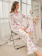 Women's Homewear Set Top with Pent - NS020