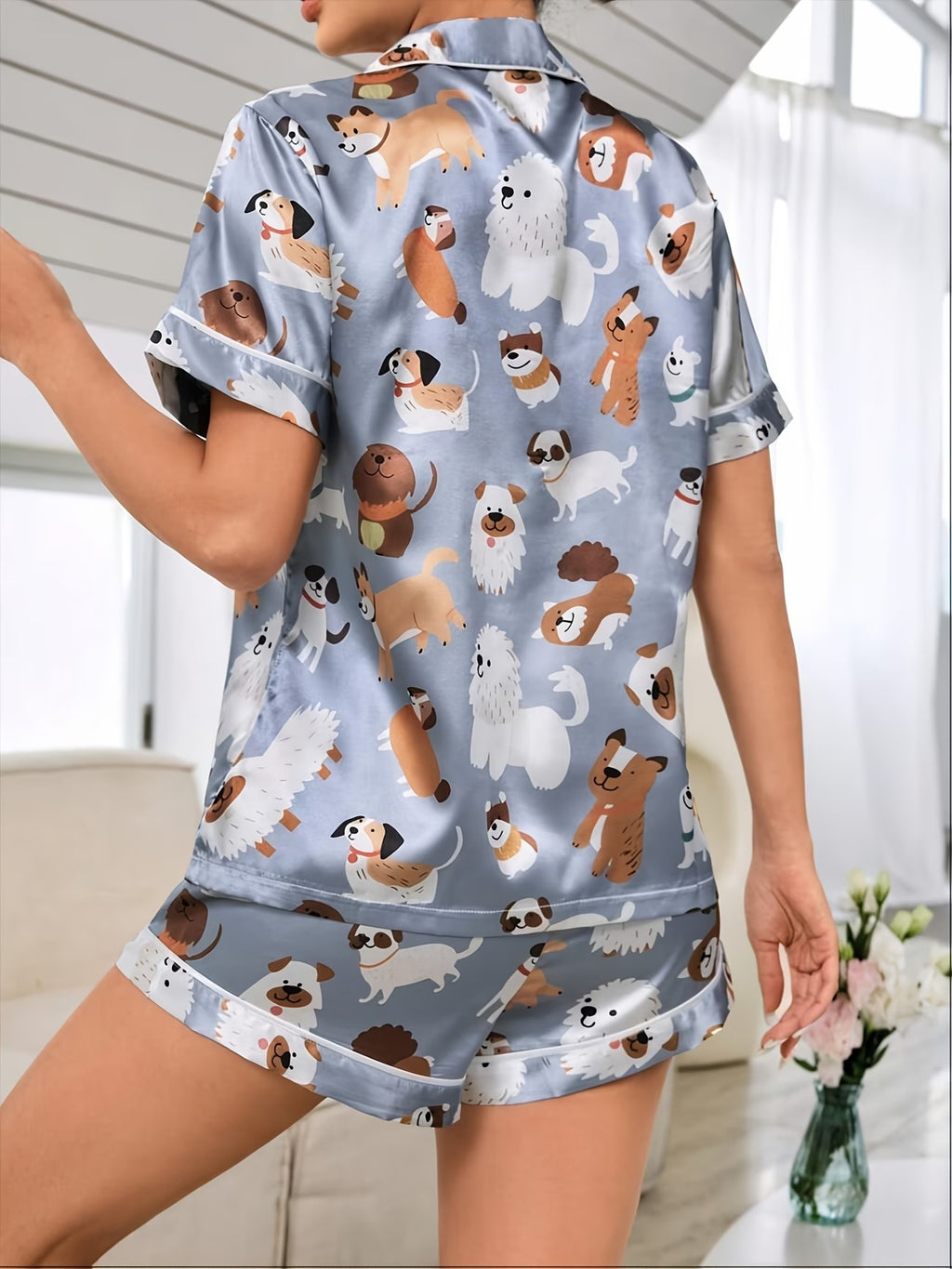 Women's Homewear Set Top with Shorts - NW34