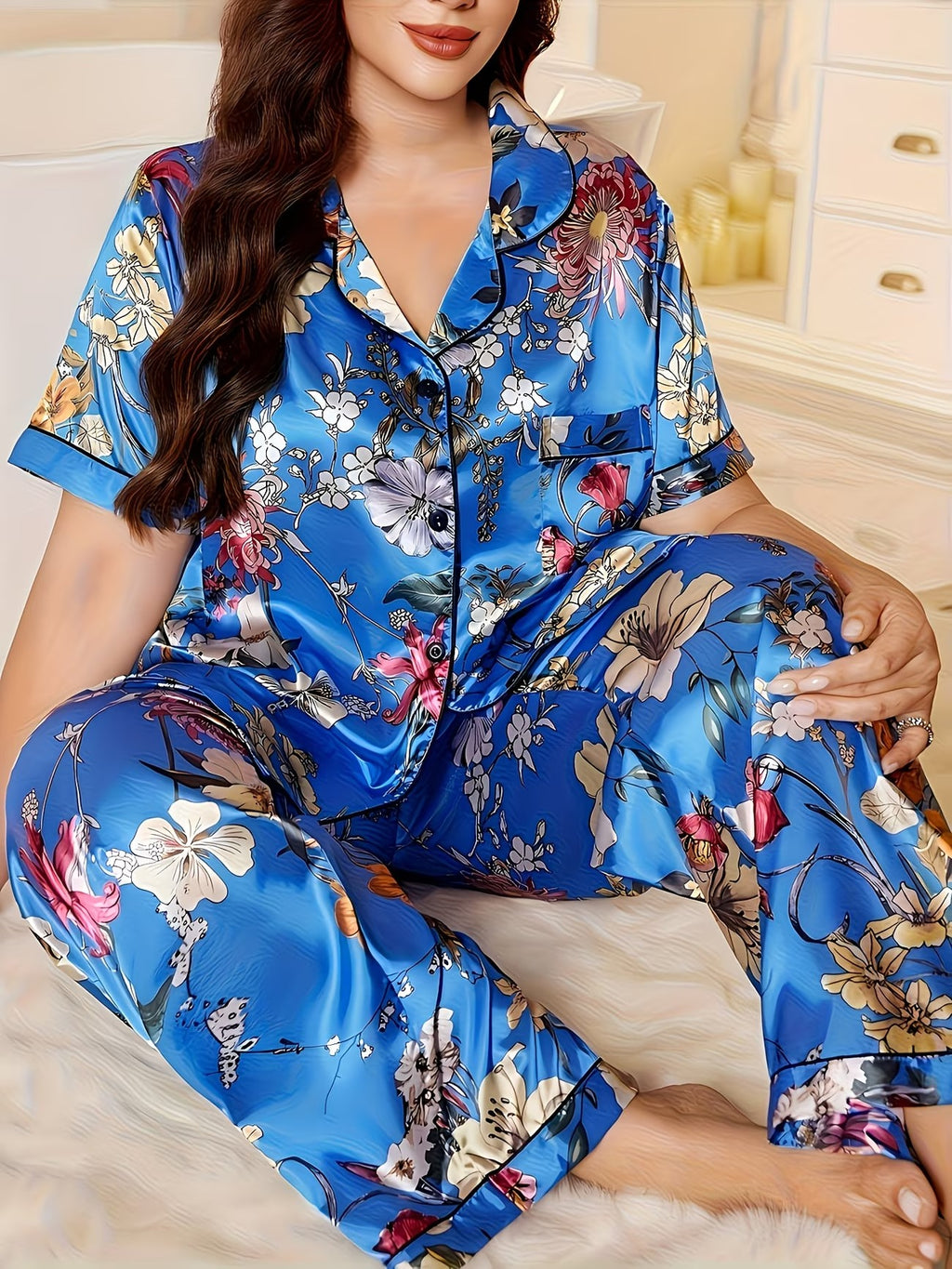 Women's Homewear Set Top with Pent - NS007