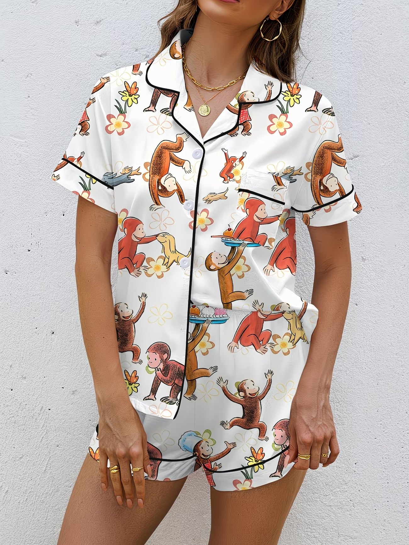 Women's Homewear Set Top with Shorts - NW06