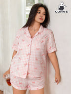 Women's Homewear Set Top with Shorts - NW19