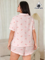 Women's Homewear Set Top with Shorts - NW19