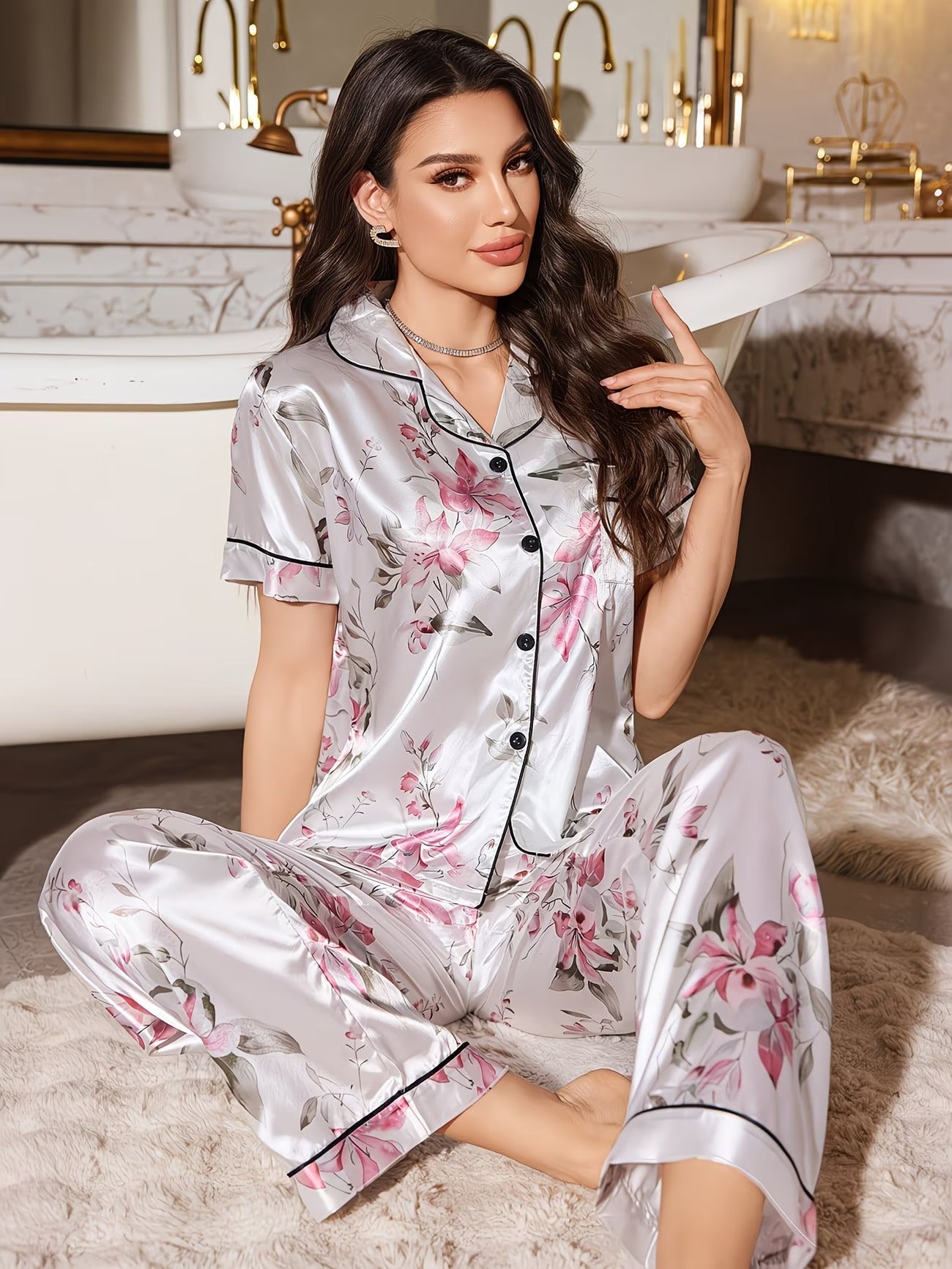 Women's Homewear Set Top with Pent - NS015