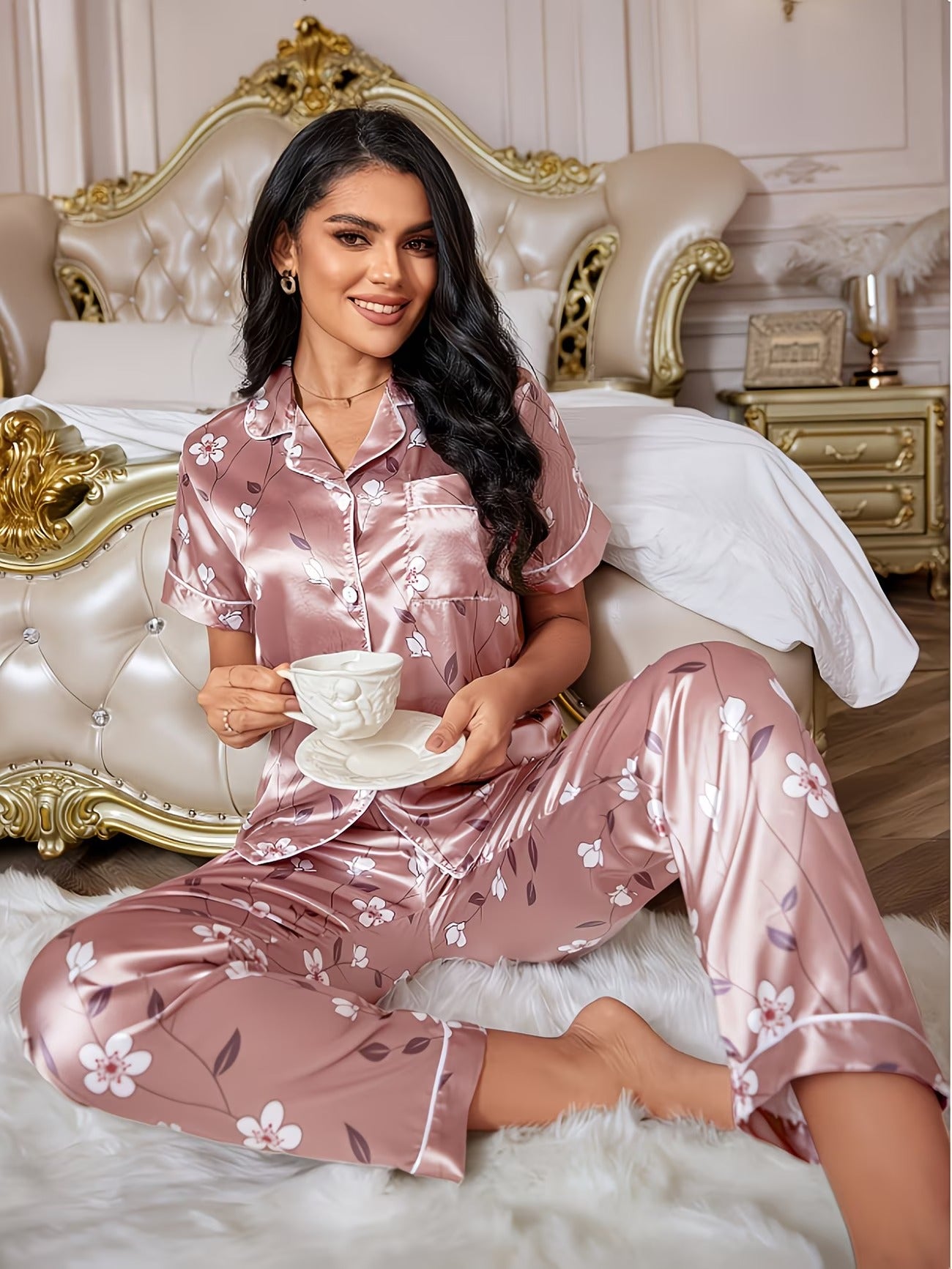 Women's Homewear Set Top with Shorts - NW37