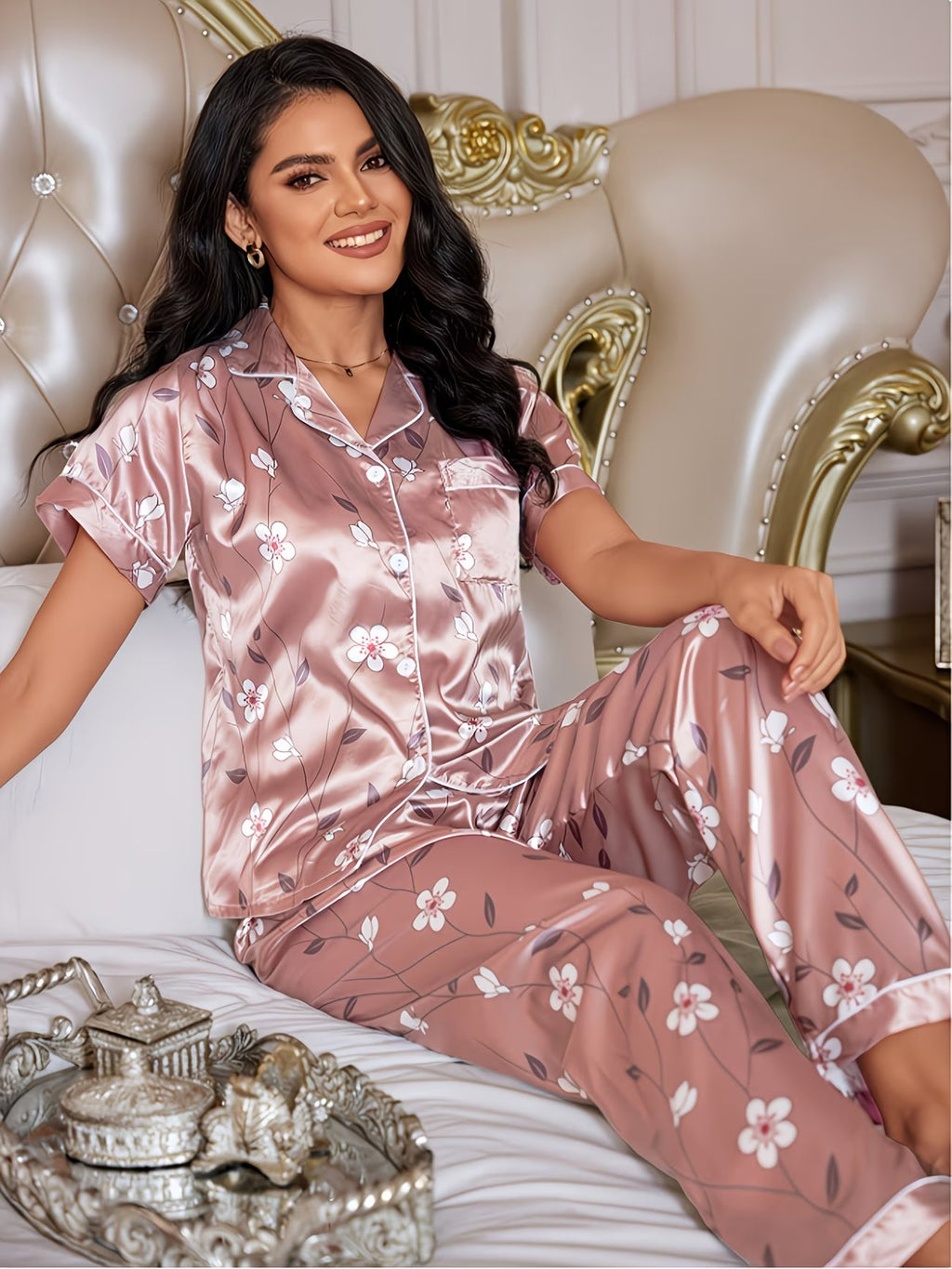 Women's Homewear Set Top with Shorts - NW37