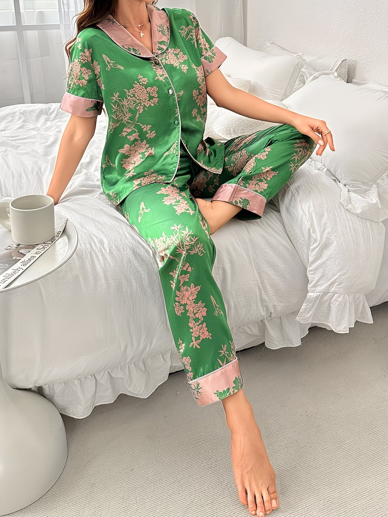 Women's Homewear Set Top with Pent - NS010