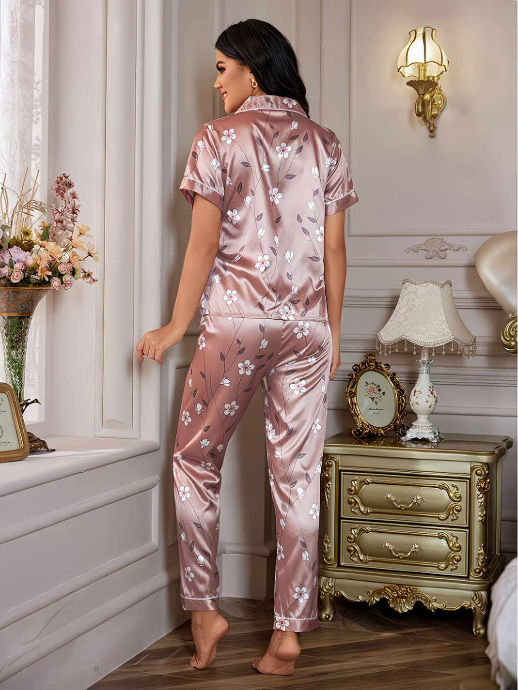 Women's Homewear Set Top with Shorts - NW37