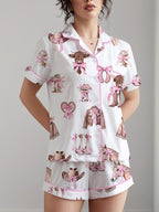 Women's Homewear Set Top with Shorts - NW30