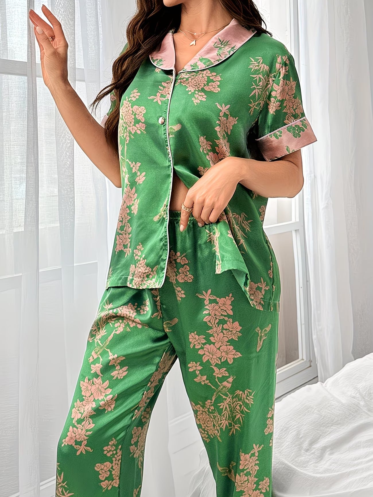 Women's Homewear Set Top with Pent - NS010
