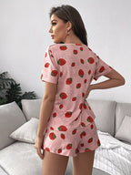Women's Homewear Set Top with Shorts - NW29