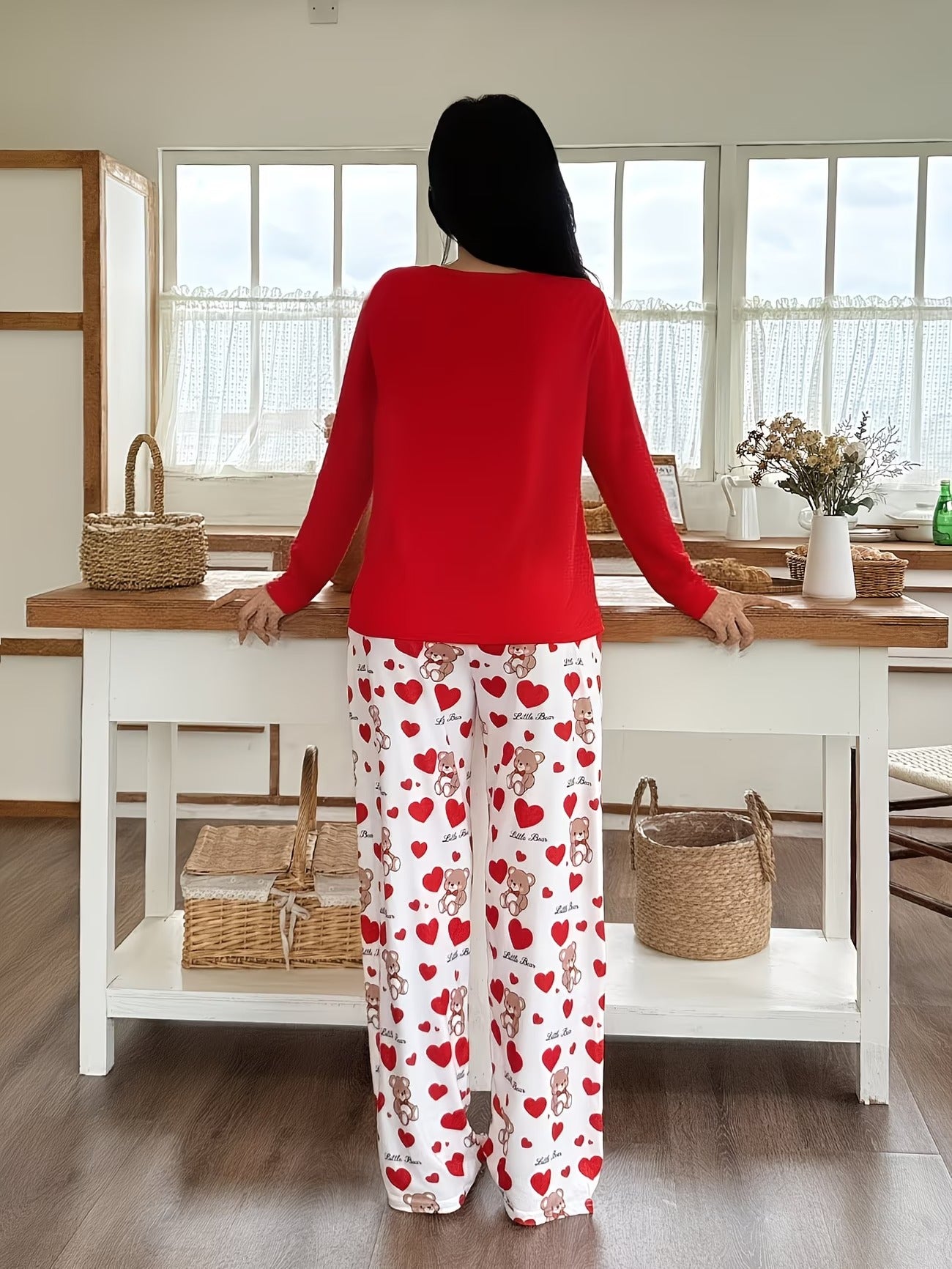 Women's Homewear Set Top with Pent - NS023