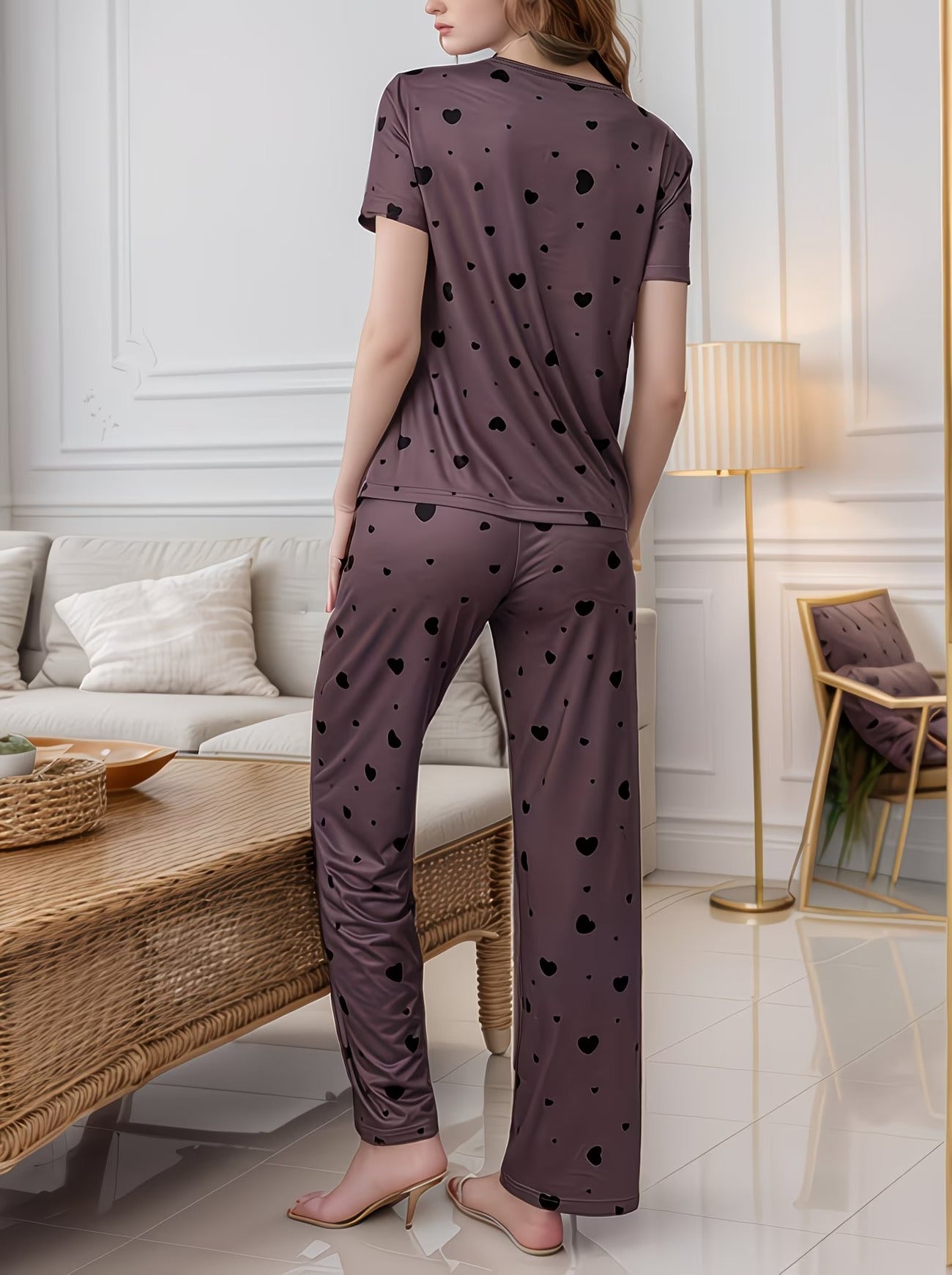 Women's Homewear Set Top with Pent - NS022