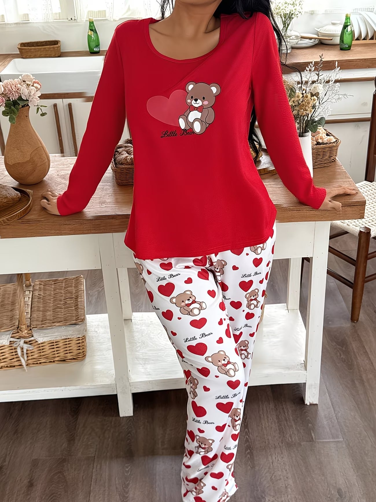 Women's Homewear Set Top with Pent - NS023