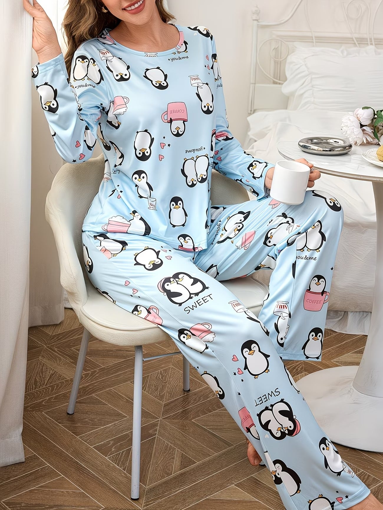 Women's Homewear Set Top with Pent - NS032